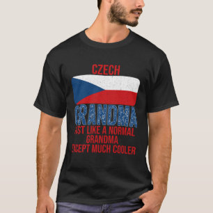 Vintage tschechische Oma-Staatsflagge T-Shirt