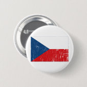Vintage Tschechische Republik Button (Vorne & Hinten)