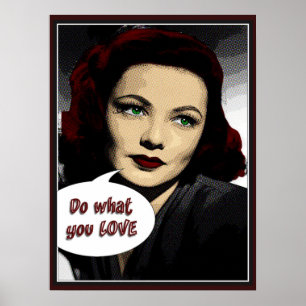 Vintage Tu, was du liebst Poster