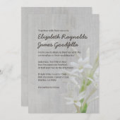 Vintage Tuberose-Hochzeits-Einladungen Einladung (Vorne/Hinten)