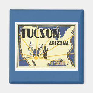 Vintage Tucson Arizona Magnet