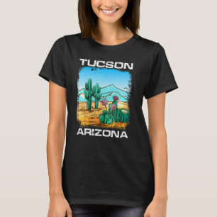 Vintage Tucson Arizona Wüsten Retro Kaktus Lustig T-Shirt