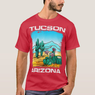 Vintage Tucson Arizona Wüsten Retro Kaktus Lustig T-Shirt