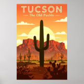 Vintage Tucson Poster (Vorne)