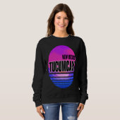 Vintage Tucumcari Vaporwave New Mexico Sweatshirt (Vorne ganz)