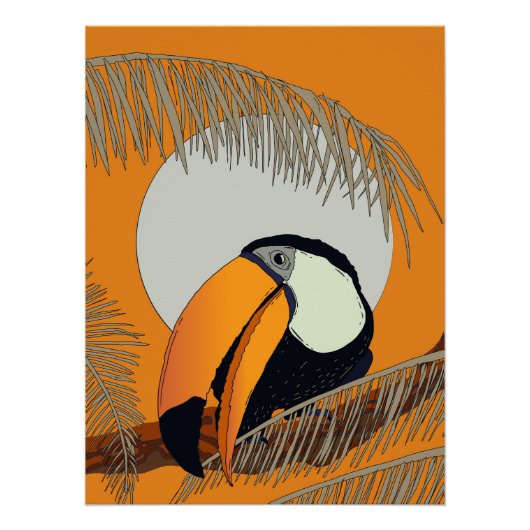 Vintage-Tukan Poster (Vorderseite)