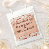 Vintage Tulip Destination Wedding Favor Bag Geschenktütchen (Ausgeschnitten)