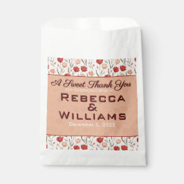 Vintage Tulip Destination Wedding Favor Bag Geschenktütchen