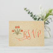 Vintage Tulip Morris Malersammlung Einladung (Stehend Vorderseite)