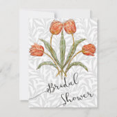 Vintage Tulip Morris Malersammlung Einladung (Rückseite)