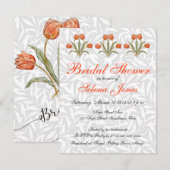 Vintage Tulip Morris Malersammlung Einladung (Vorne/Hinten)