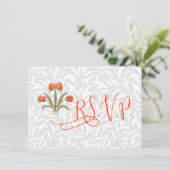 Vintage Tulip Morris Malersammlung Einladung (Stehend Vorderseite)