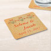 Vintage Tulip Morris Malersammlung Rechteckiger Pappuntersetzer (angewinkelt)