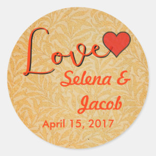 Vintage Tulip Morris Malersammlung Runder Aufkleber