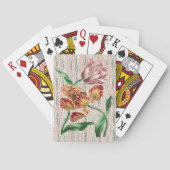 Vintage Tulip Pair Playing Cards Spielkarten (Rückseite)