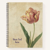 Vintage Tulip (Tulipa culta) Notizblock (Vorderseite)