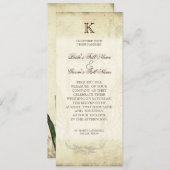 Vintage Tulips Angel Wings Roter Tee Einladung (Vorne/Hinten)