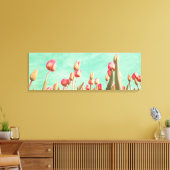Vintage Tulips Blume Frühlingsbilder Kunst und Kul Leinwanddruck (Insitu (Wohnzimmer))
