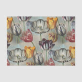 Vintage Tulips Botanische Decoupage Craft Seidenpapier (Vorderseite)