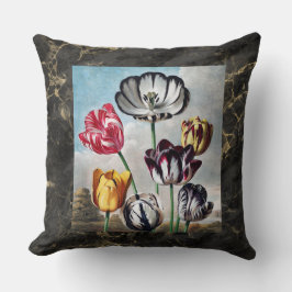 Vintage Tulips - Flora-Tempel Kissen