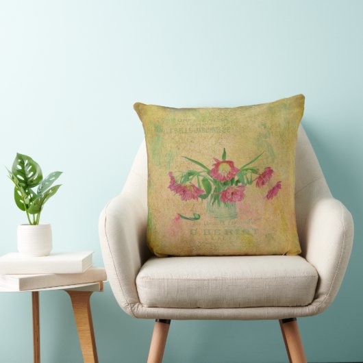 Vintage Tulips Kissen (Stuhl )