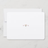 Vintage Tulips Wedding RSVP Card Einladung (Rückseite)