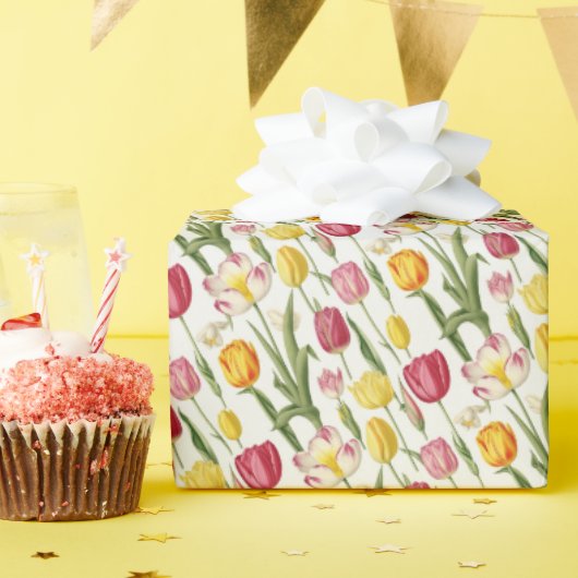 Vintage Tulissen Geschenkpapier (Geburtstagsparty)