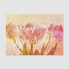 Vintage Tulpen-Blume Foto kundenspezifische Entpac Seidenpapier