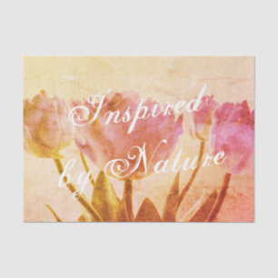 Vintage Tulpen-Blume Foto kundenspezifische Entpac Seidenpapier