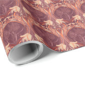 Vintage-Tulpen-Geschenkpapier Geschenkpapier (Rolleneckpunkt)