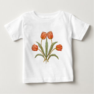 Vintage-Tulpen-Morris-Malerei-Kollektion Baby T-shirt