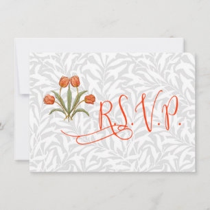 Vintage-Tulpen-Morris-Malerei-Kollektion Einladung