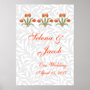 Vintage-Tulpen-Morris-Malerei-Kollektion Poster