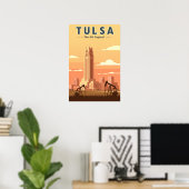 Vintage Tulsa Oklahoma Poster (Heimbüro)