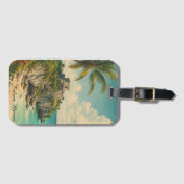 Vintage Tulum Mexiko Gepäckanhänger (Vorderseite (Horizontal))