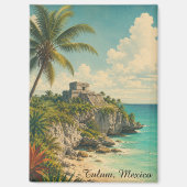 Vintage Tulum Mexiko Magnet (Vorderseite)