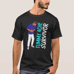 Vintage TUMMY ACHE SURVIVOR Magenverstimmung IBS T-Shirt