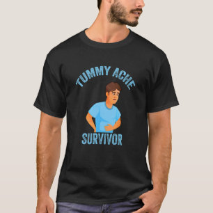 Vintage Tummy Ache Überlebender 10 T-Shirt