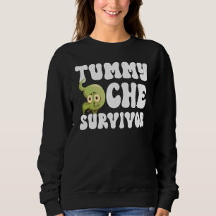 Vintage TUMMY ACHE ÜBERLEBENDER Bauchschmerzen IBS Sweatshirt