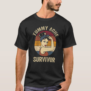 Vintage-Tummy-Ache-Überlebender Männer Frauen IBS T-Shirt