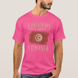 Vintage tunesische Flaggenlegenden waren in Tunesi T-Shirt