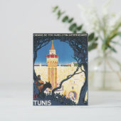 Vintage Tunis Afrika Postkarte (Stehend Vorderseite)