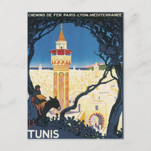 Vintage Tunis Afrika Postkarte