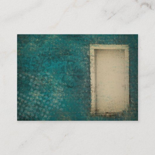 Vintage Tür-Hintergrund-Geschäfts-Karten Visitenkarte (Vorderseite)