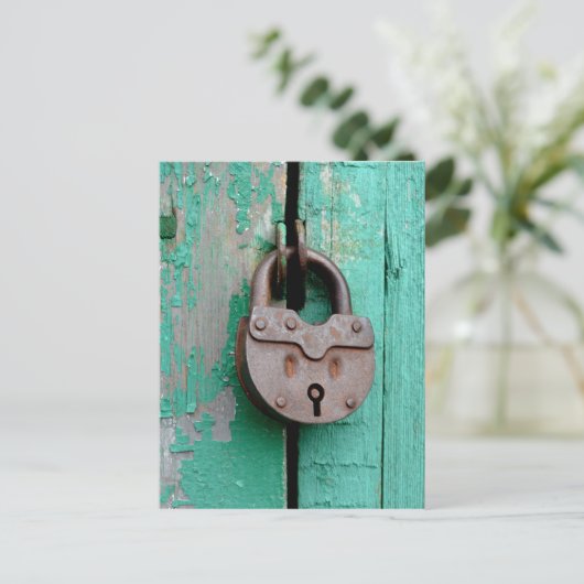 VINTAGE TÜR POSTKARTE (Stehend Vorderseite)