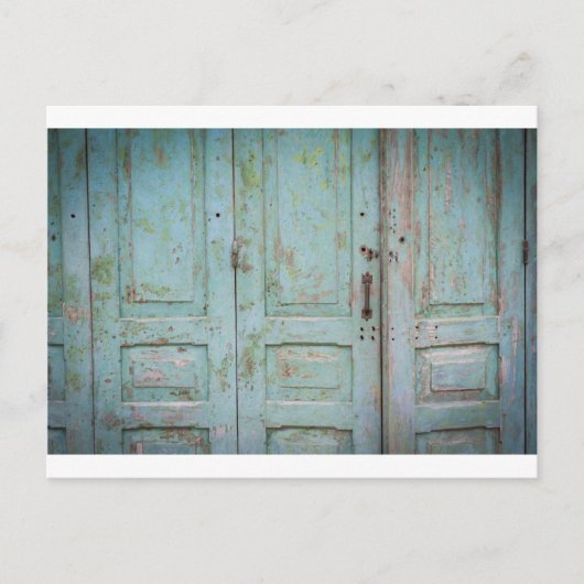 Vintage Tür Postkarte (Vorderseite)