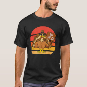 Vintage Türkei essen Pizza Erwachsene Vegane Kinde T-Shirt