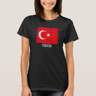 Vintage-Türkei-Flagge Türkisch & Stolz auf meine W T-Shirt