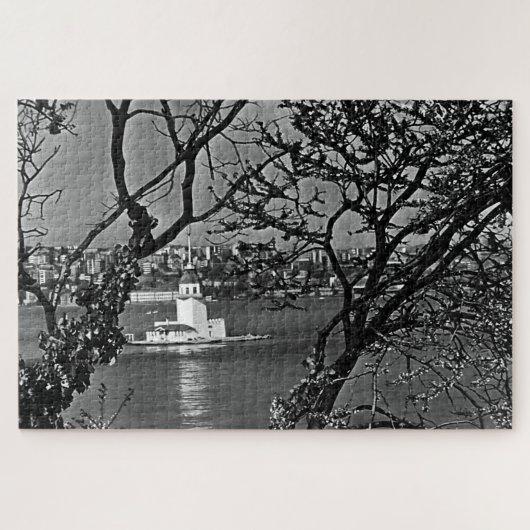 Vintage Türkei Istanbul Aussicht auf Stadt Puzzle (Horizontal)