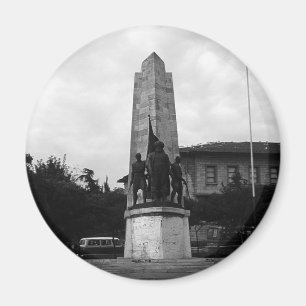 Vintage Türkei Istanbul Barberousse Statue Magnet